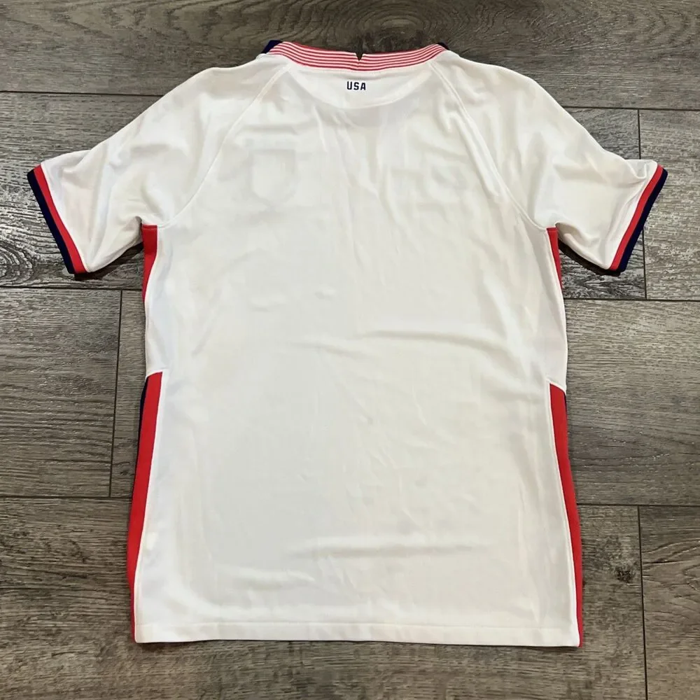 USMNT Nike Youth 2020/21 Home Kit Vaporknit - White/Navy - Youth XL